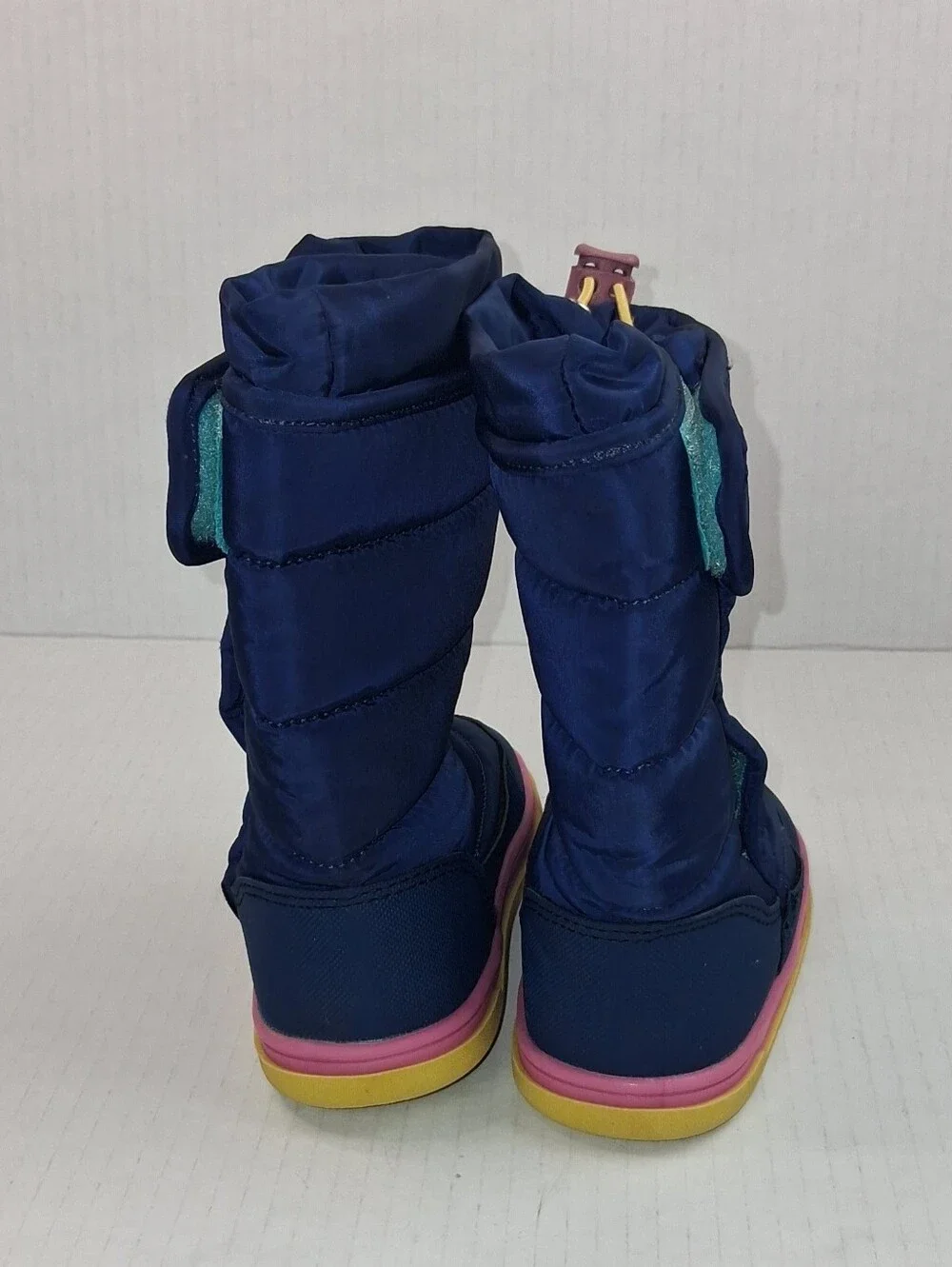 Ten Little Toddler Navy Blue Snow Boots 7C